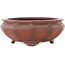 Pot à bonsaï rond non émaillé de Bigei - 155 x 155 x 60 mm