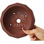 Pot à bonsaï rond non émaillé de Bigei - 155 x 155 x 60 mm