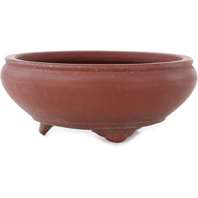 Vaso bonsai rotondo non smaltato di Bigei - 95 x 95 x 40 mm