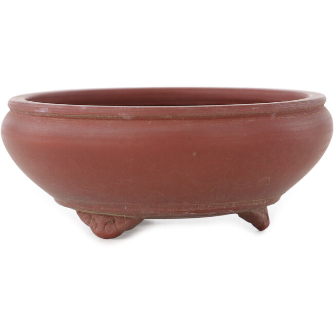 Vaso bonsai rotondo non smaltato di Bigei - 95 x 95 x 40 mm