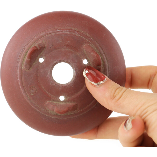 Pot à bonsaï rond non émaillé de Bigei - 95 x 95 x 40 mm