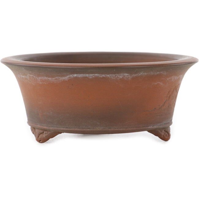 Maceta para bonsái redonda sin esmaltar de Bigei - 95 x 95 x 40 mm