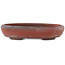 Pot à bonsaï ovale non émaillé de Bigei - 101 x 76 x 22 mm