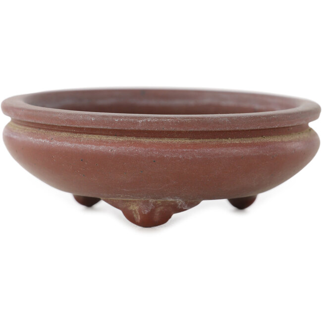 Round unglazed bonsai pot by Bigei - 75 x 75 x 26 mm
