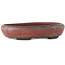 Pot à bonsaï ovale non émaillé de Bigei - 101 x 76 x 22 mm
