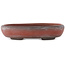 Pot à bonsaï ovale non émaillé de Bigei - 101 x 76 x 22 mm