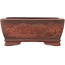 Maceta rectangular sin esmaltar para bonsái de Bigei - 100 x 77 x 42 mm