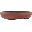 Pot à bonsaï ovale non émaillé de Bigei - 101 x 76 x 22 mm