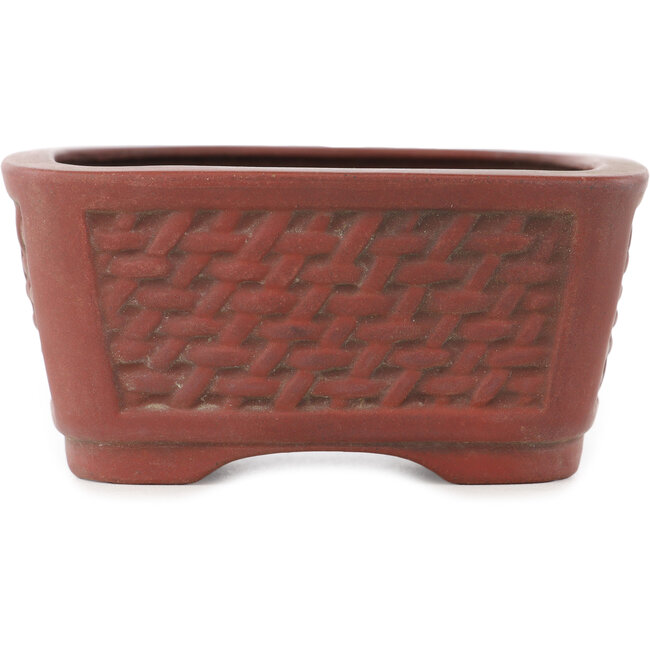 Pot à bonsaï ovale non émaillé de Bigei - 97 x 82 x 47 mm