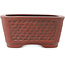 Pot à bonsaï ovale non émaillé de Bigei - 97 x 82 x 47 mm