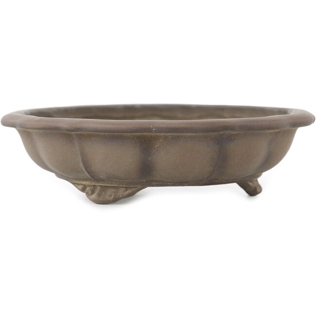 Vaso bonsai Lotus non smaltato di Bigei - 108 x 108 x 28 mm