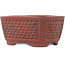 Ovale ongeglazuurde bonsai pot van Bigei - 97 x 82 x 47 mm