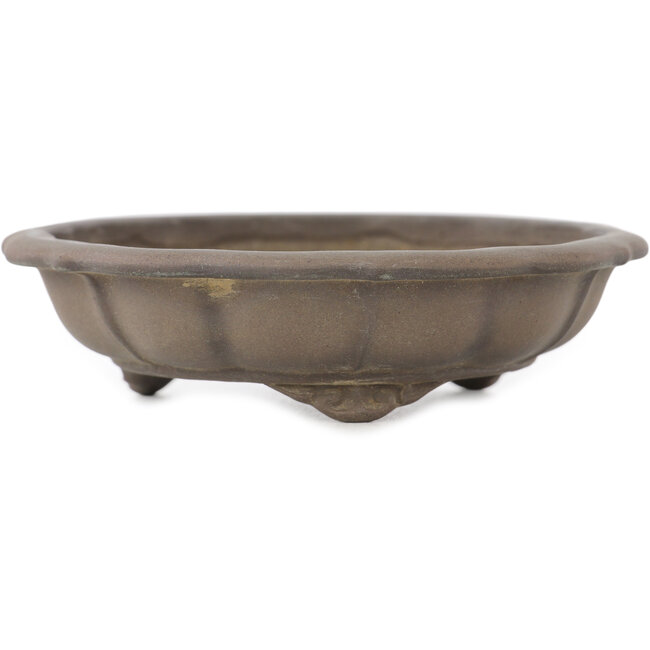 Lotus unglazed bonsai pot by Bigei - 108 x 108 x 28 mm