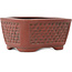 Pot à bonsaï ovale non émaillé de Bigei - 97 x 82 x 47 mm