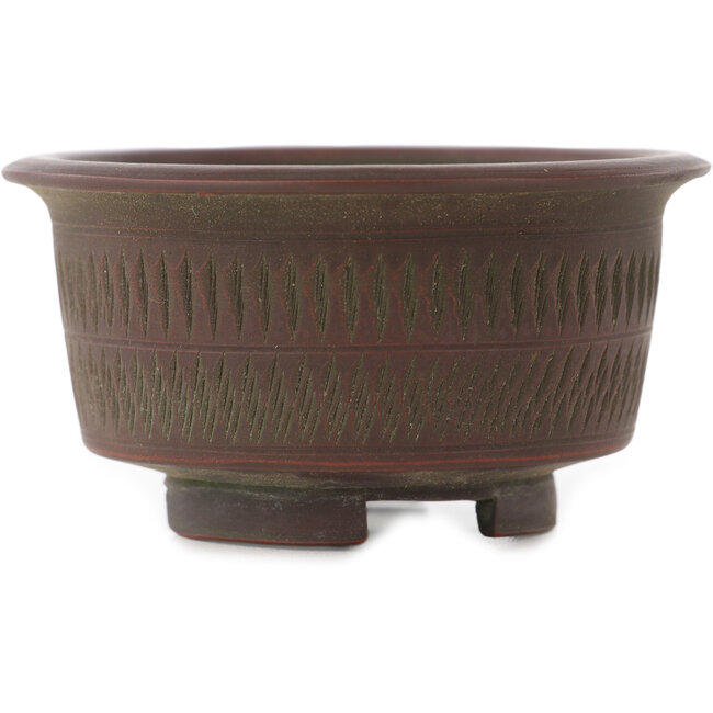 Vaso bonsai rotondo non smaltato di Bigei - 80 x 80 x 42 mm