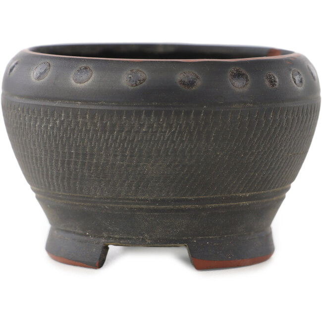 Vaso bonsai rotondo non smaltato di Bigei - 62 x 62 x 40 mm