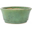 Pot à bonsaï ovale vert par Matuei Kimiko - 188 x 147 x 60 mm