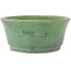 Pot à bonsaï ovale vert par Matuei Kimiko - 188 x 147 x 60 mm