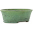Pot à bonsaï ovale vert par Matuei Kimiko - 188 x 147 x 60 mm