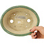 Pot à bonsaï ovale vert par Matuei Kimiko - 188 x 147 x 60 mm