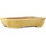 Pot à bonsaï rectangulaire jaune de Matuei Kimiko - 170 x 132 x 35 mm