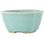 Ronde blauwe bonsaipot van Matuei Kimiko - 160 x 160 x 75 mm