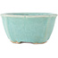 Ronde blauwe bonsaipot van Matuei Kimiko - 160 x 160 x 75 mm
