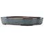 Pot à bonsaï ovale bleu foncé de Yamafusa - 298 x 230 x 45 mm