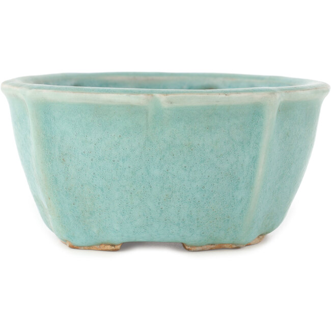 Pot à bonsaï rond bleu de Matuei Kimiko - 160 x 160 x 75 mm