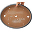 Pot à bonsaï ovale bleu foncé de Yamafusa - 298 x 230 x 45 mm