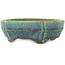 Pot à bonsaï multicolore vert Mokko par Koyou - 145 x 115 x 45 mm