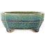 Pot à bonsaï multicolore vert Mokko par Koyou - 145 x 115 x 45 mm