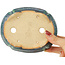 Pot à bonsaï multicolore vert Mokko par Koyou - 145 x 115 x 45 mm