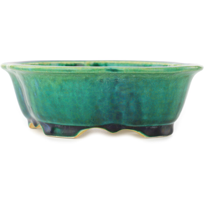 Mokko groene bonsaipot van Koyou - 160 x 138 x 52 mm