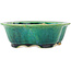 Pot à bonsaï vert Mokko par Koyou - 160 x 138 x 52 mm
