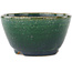 Vaso bonsai rotondo verde e blu di Koyou - 113 x 113 x 60 mm