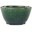 Vaso bonsai rotondo verde e blu di Koyou - 113 x 113 x 60 mm