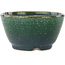 Pot à bonsaï rond vert et bleu de Koyou - 113 x 113 x 60 mm