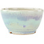 Vaso bonsai rotondo blu multicolore di Koyou - 112 x 112 x 60 mm