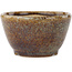 Vaso bonsai rotondo marrone multicolore di Koyou - 94 x 94 x 55 mm