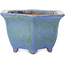 Pot à bonsaï hexagonal bleu de Shuhou - 135 x 135 x 77 mm