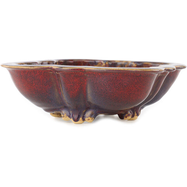 Vaso bonsai Mokko rosso di Sharaku - 253 x 221 x 75 mm