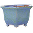 Pot à bonsaï hexagonal bleu de Shuhou - 135 x 135 x 77 mm
