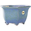Pot à bonsaï hexagonal bleu de Shuhou - 135 x 135 x 77 mm