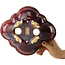 Roter Mokko-Bonsaitopf von Sharaku – 253 x 221 x 75 mm