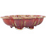 Pot à bonsaï rouge Mokko par Sharaku - 180 x 143 x 48 mm