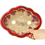 Roter Mokko-Bonsaitopf von Sharaku – 180 x 143 x 48 mm