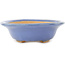 Oval blue bonsai pot by Hattori - 200 x 150 x 45 mm