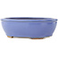 Ovaler blauer Bonsai-Topf von Hattori - 160 x 135 x 50 mm