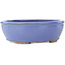 Ovaler blauer Bonsai-Topf von Hattori - 160 x 135 x 50 mm